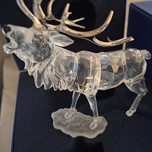 2002 Swarovski  crystal Stag Elk in box never displayed pristine 291431